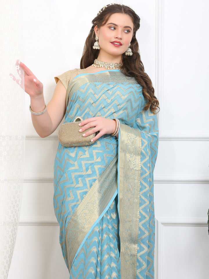 Leheriya Georgette Saree