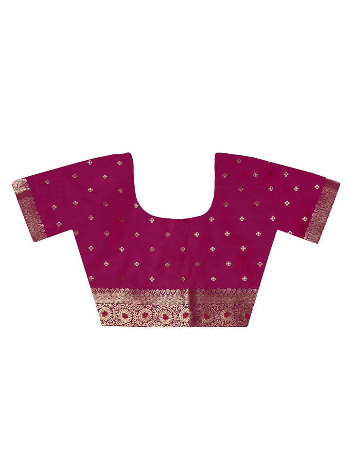 Pink Leheriya Silk Saree