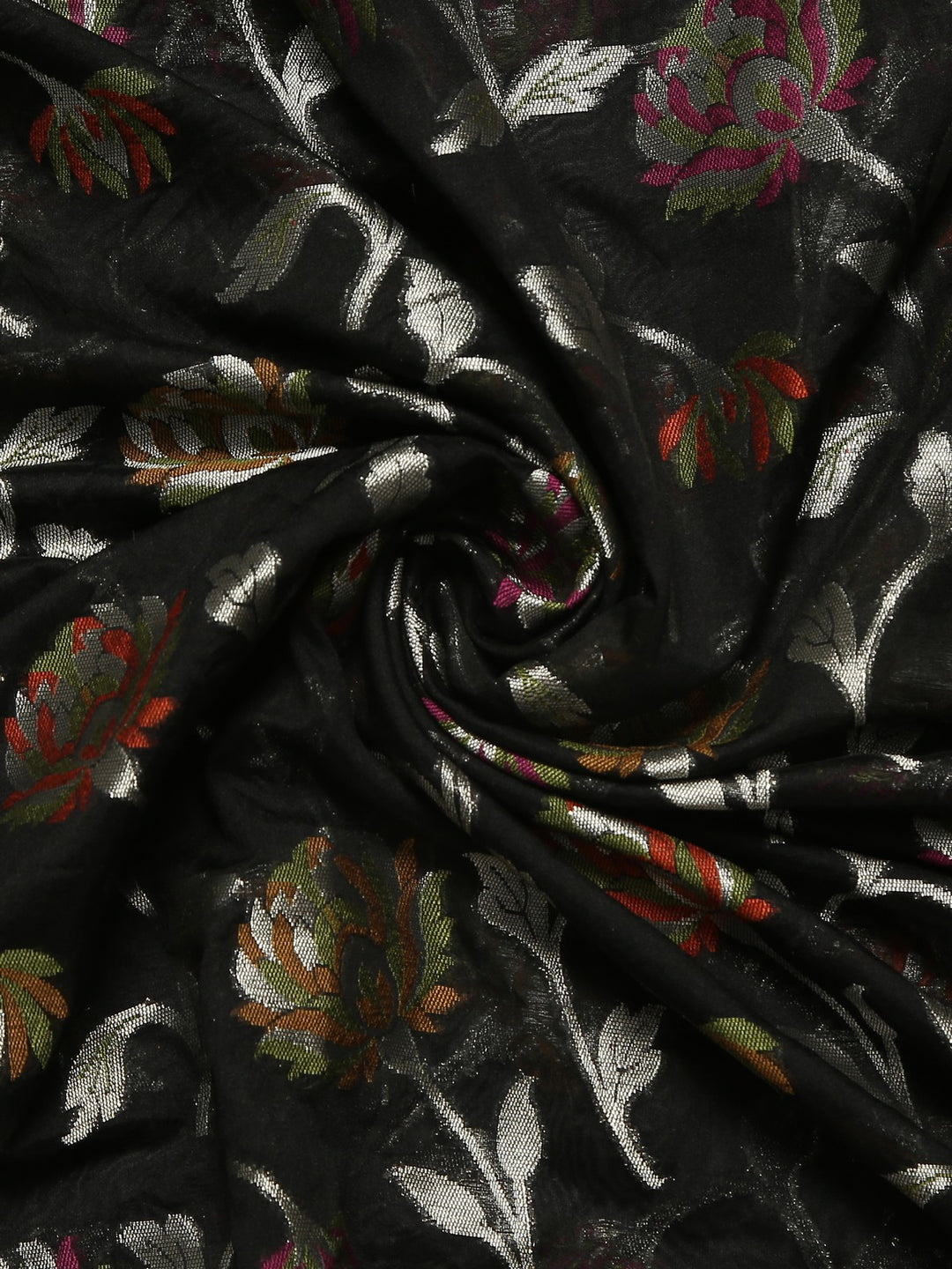 Black Banarasi Organza Saree