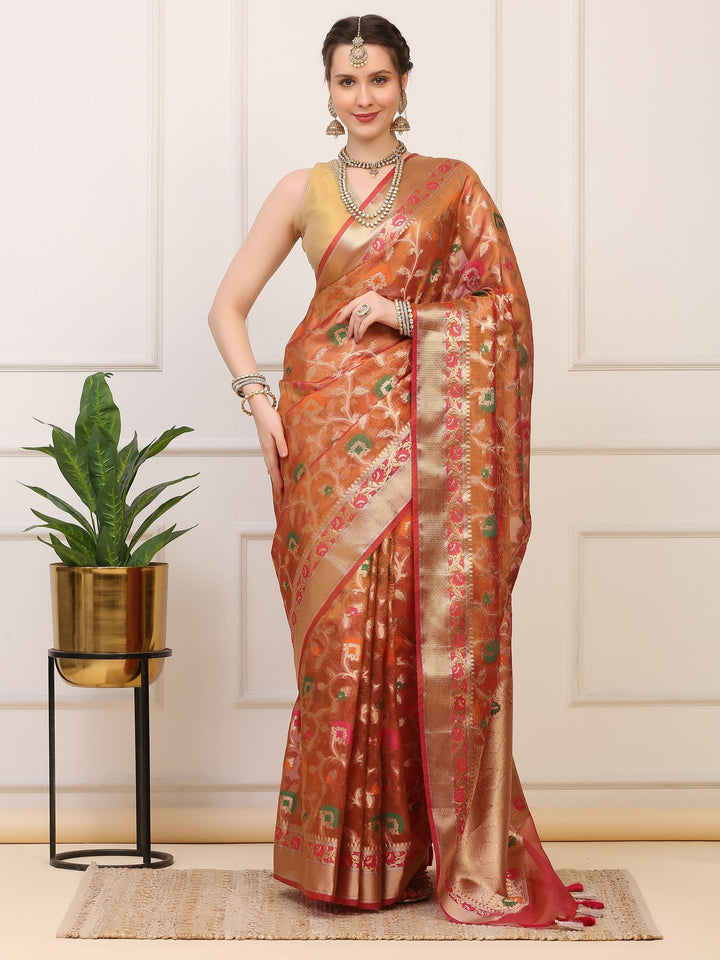 Banarasi Crush Tissue Saree