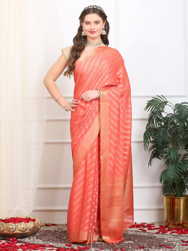 Leheriya Georgette Saree