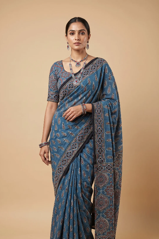 Indigo Blue saree