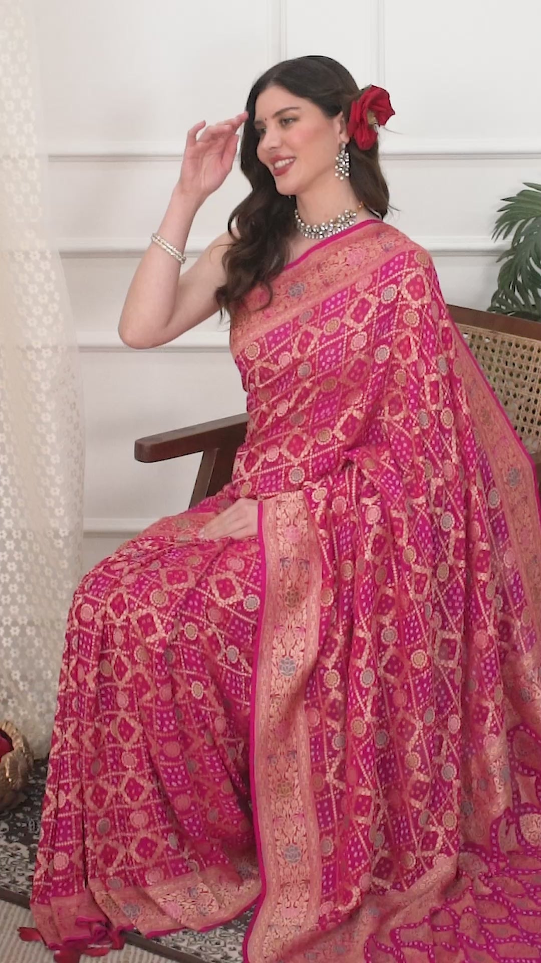 Khaddi Georgette Saree